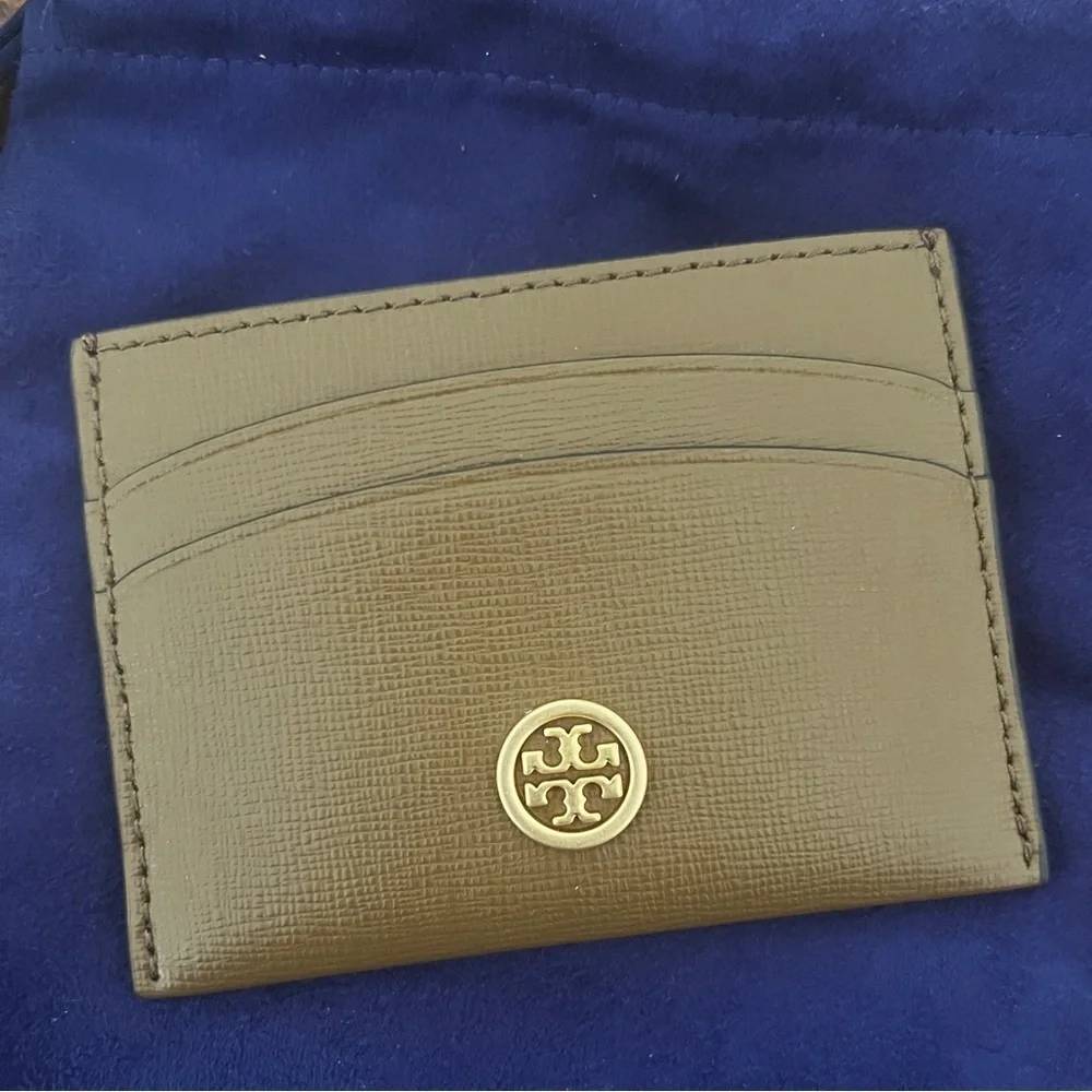TORY BURCH• ROBINSON CARD CASE BISTRO BROWN